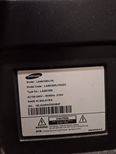 Samsung 46-Inch LED TV | Mint Condition | Fully Working