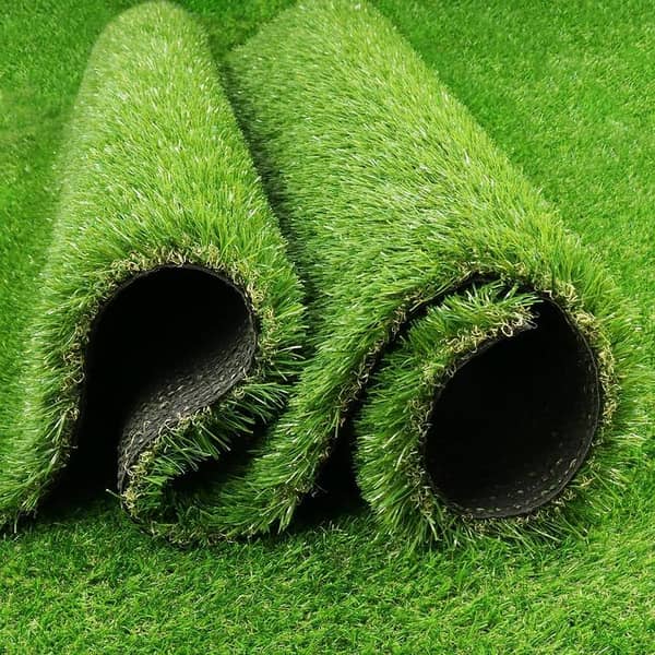 Faux Artificial Grass Carpet Green, 20mm Pile, Real-Feel Turf by American Grass — Various Sizes for Outdoor Use