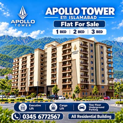 E11/4 APOLLO TOWER 3 Bed Room Open Margalla Facing