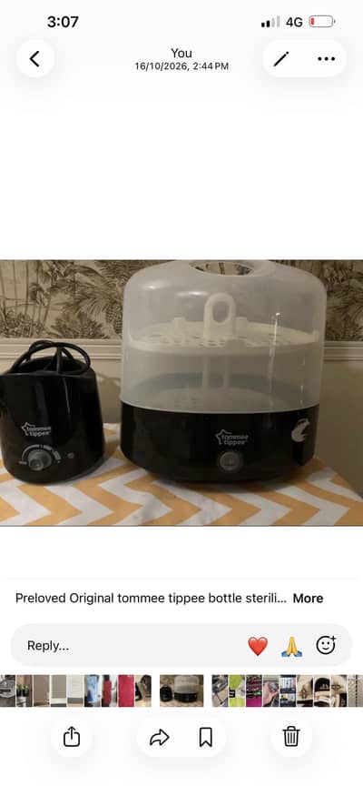 Bottle warmer and sterilizer set