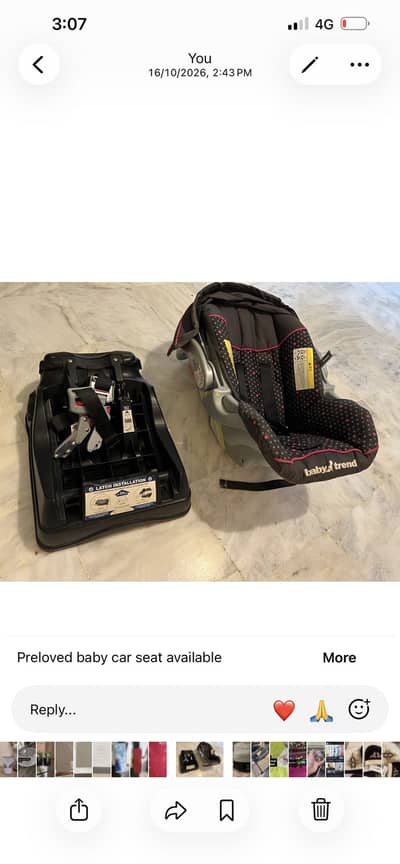 Baby carrier/ car seat