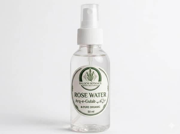 Rose Water Arq-e-Gulab - Pure Rose Water Spray Bottle by Balochi Botanics