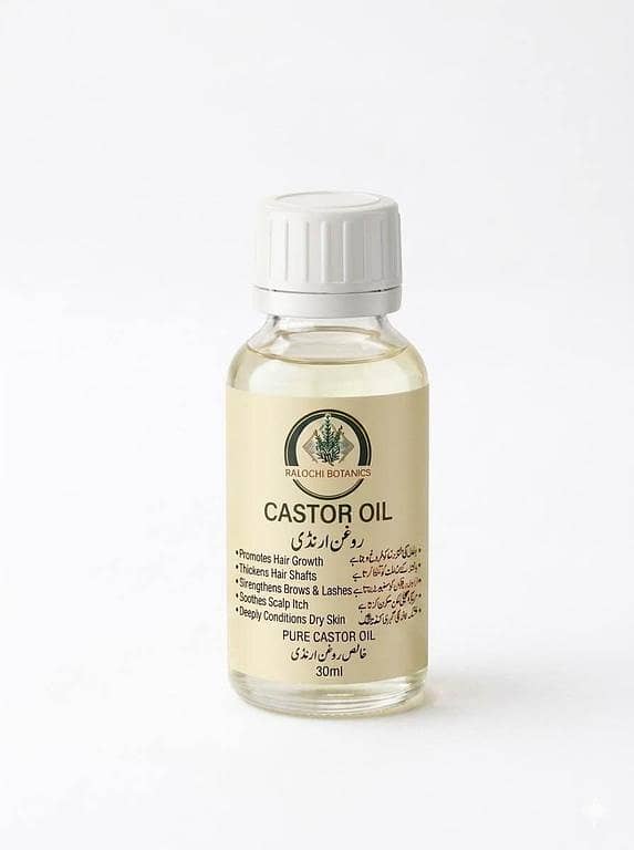 BALOCHI BOTANICS Premium Organic Castor Oil for Hair Growth and Skin Moisturization 30ML