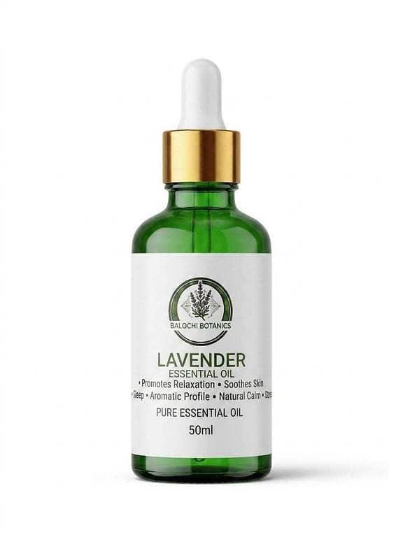 Lavender Essential Oil - Lavender Hair Oil - 100% Pure Organic and Natural, Steam-Distilled, Therapeutic Grade by Balochi Botanics