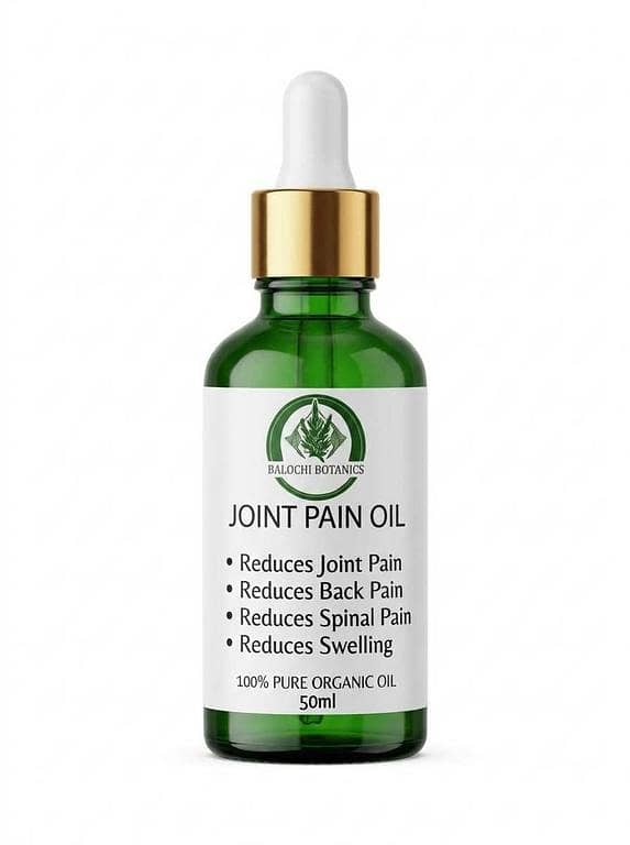 Joint Pain Oil by BALOCHI BOTANICS — 100% Pure Natural and Organic Essential Oil for Knee, Back, Shoulder & Muscle Pain (30ml or 50ml)