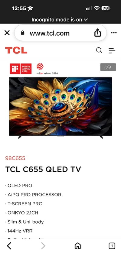 TCL C655 QLED TV