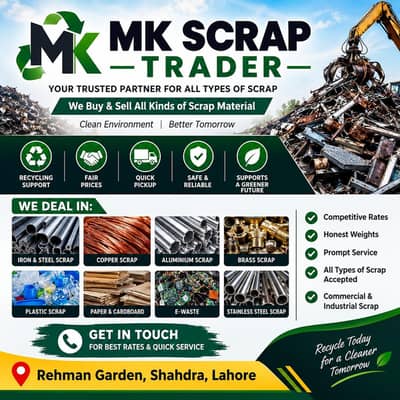 Scrap Buyer in Lahore Iron Steel Copper Aluminium Metal Scrap