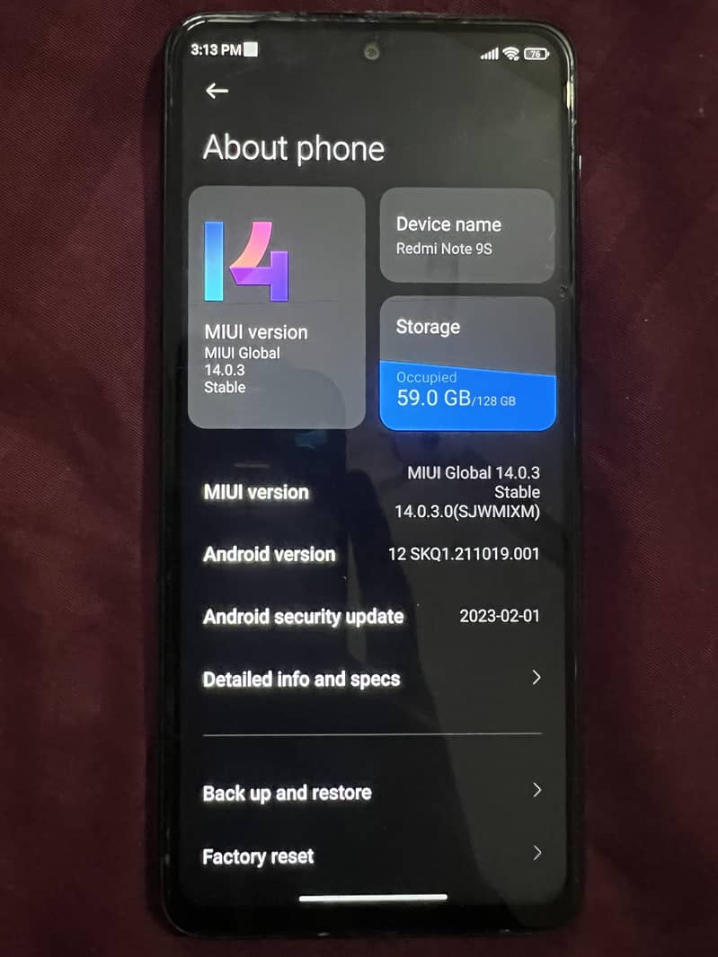 Xiaomi Redmi Note 9S 2