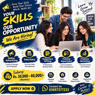 Full Time jobs/ Part Time Jobs / home Based job / Student / House Wife