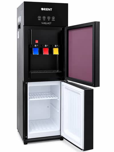 Orient Velvet 3 Taps Water Dispenser with Refrigerator Cabinet – Used