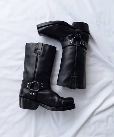 Buffalo Leather Harness Boots Eur 40 size