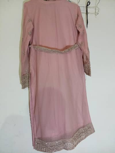 dusty pink 3 piece suit with beautifull heavy embriodery
