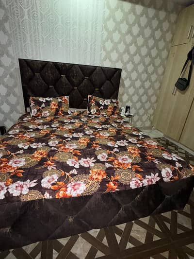 Used King Size Bed with Mattress – urgent sale