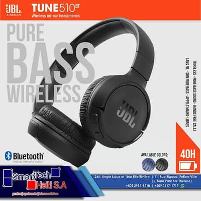 JBL Tune 510BT Original Wireless Headphones