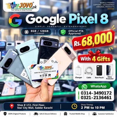 Google Pixel 8 Official pta aprove double sim