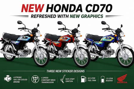 Honda CD - 70 Available On Easy Installment Plan