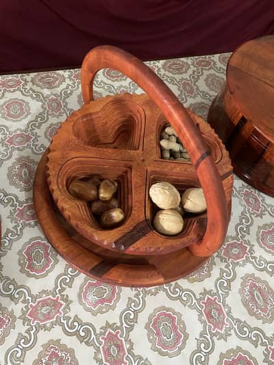 Wooden Fruits  baskets +pot