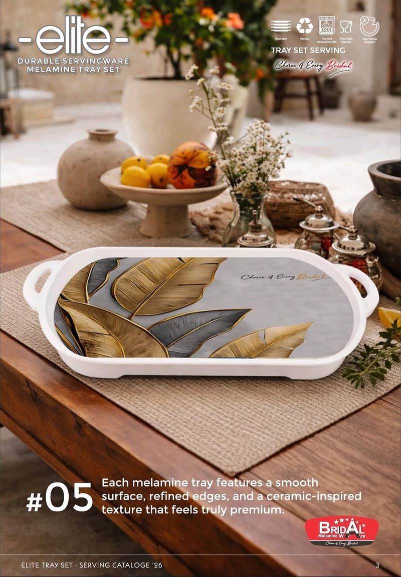 durable servingware melmine try set 7
