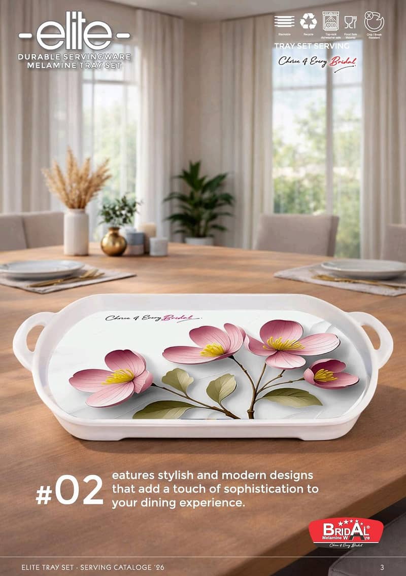 durable servingware melmine try set 9