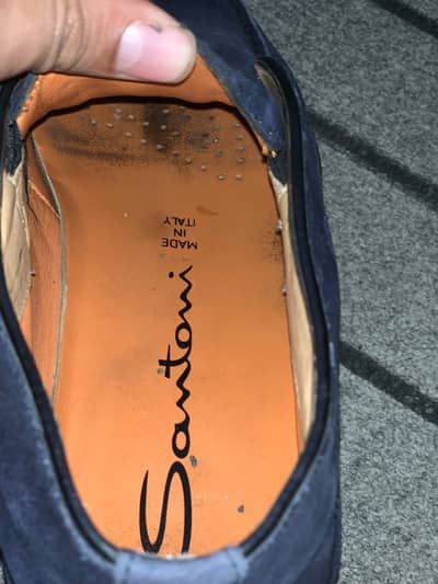Santoni navy blue lofars