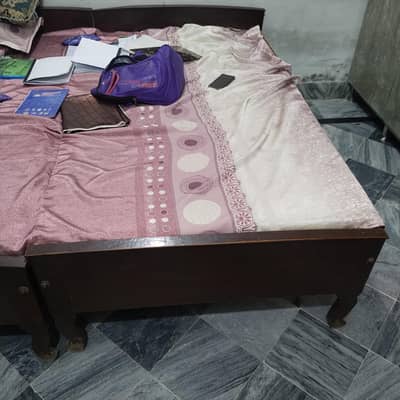 2 single beds in used condition