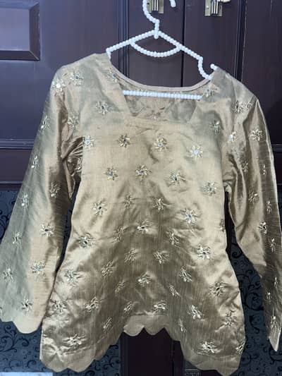 Beautifull mehndi lehnga with kurti & heavy Dupatta