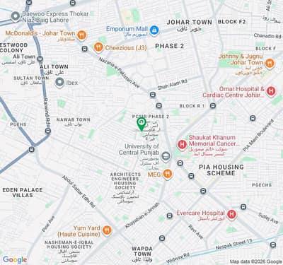 AHMED ASSOCIATES OFFERS 10 MARLA UPPER PORTION FOR RENT IN PCSiR PHASE 2 NEAR TO SHUKAT KHANUM HOSPITAL LAHORE.