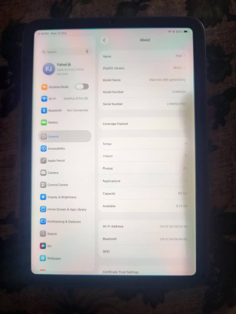 iPad mini 6 0
