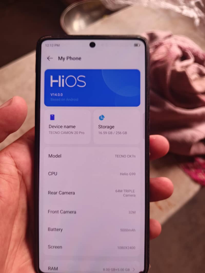 Tecno CAMON 20 Pro 1