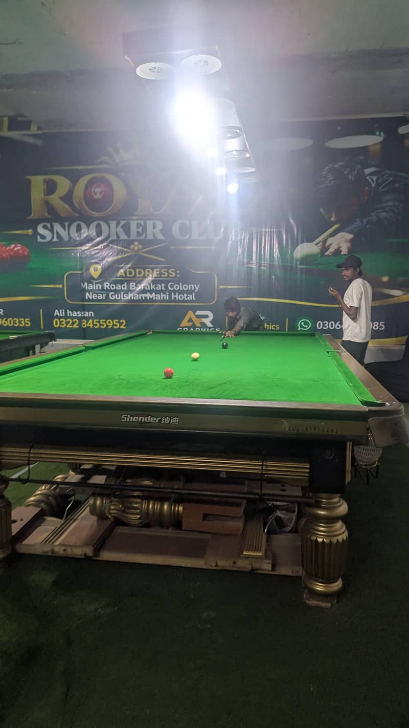 snooker table 6*12 7