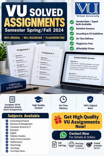 Allama Iqbal Open University (AIOU) Assignment Study Notes