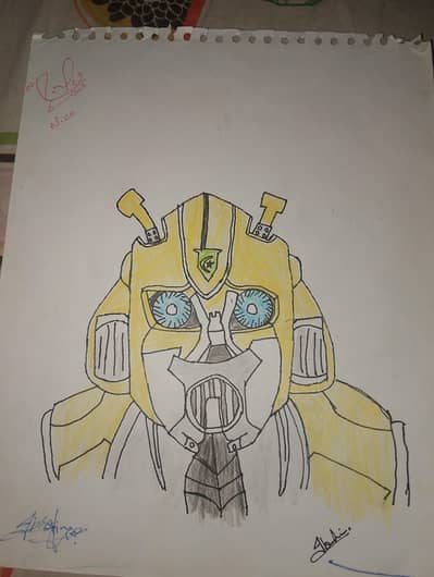 beautiful drawing of bumblebee
