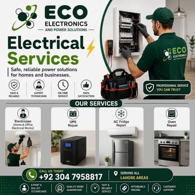AC service, Electrical work , Plumber & UPS Services Lahore