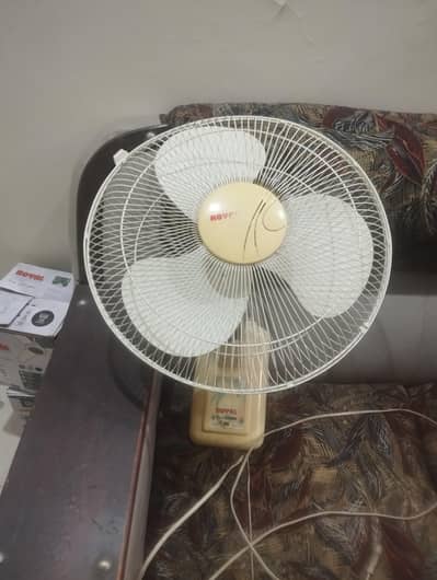 White Royal Bracket Fan Available