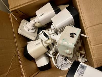 Used Dahua IP CCTV security camera with audio recording -