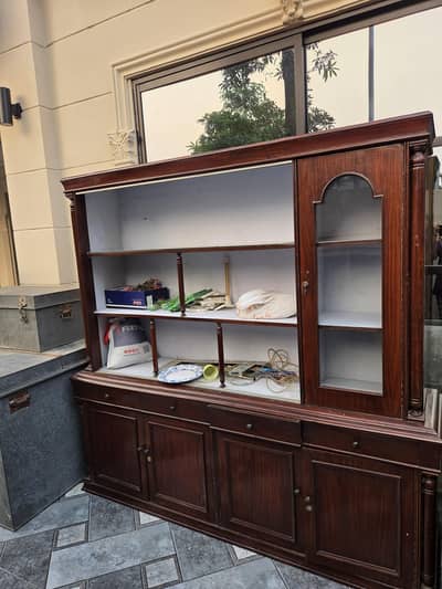Showcase\Crockery Cabinet\Wooden Showcase Cabinet\Glass Door Showcase