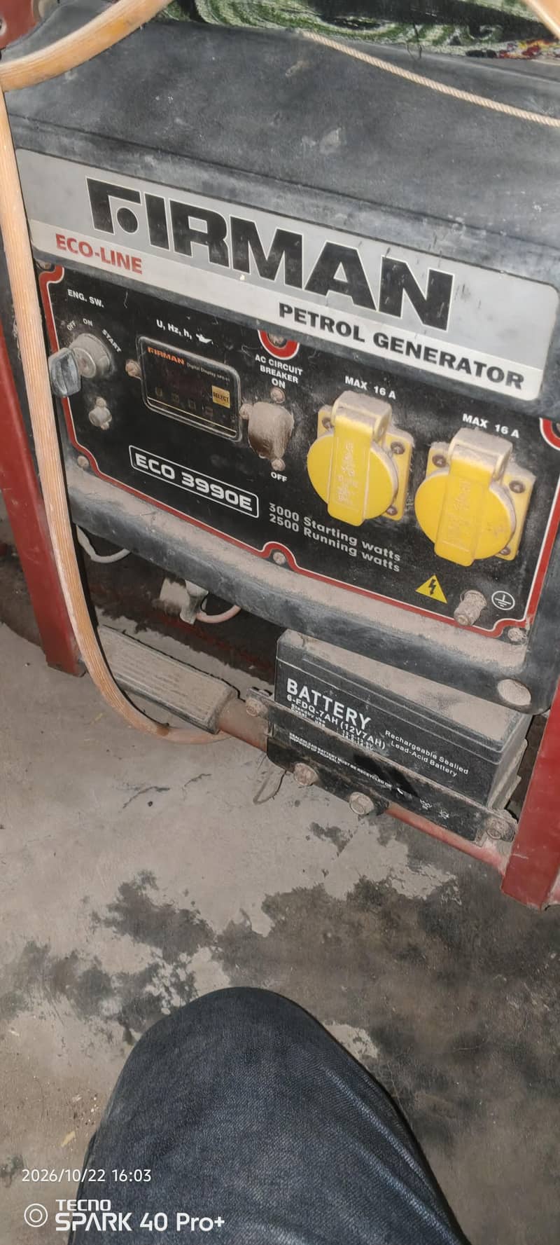 firman generator 3.5 kv 3