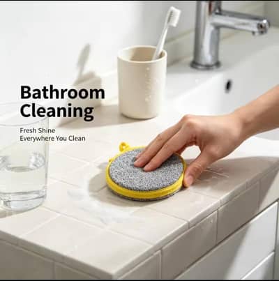 Round dishwash sponge