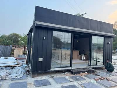cafe Container Site Office container porta cabin prefab home toilet