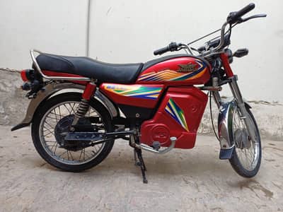 New condition Mein electric bike Lithium battery one charge pe 45 km