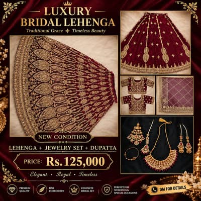 Title: Beautiful Bridal Lehnga for Sale – Elegant Wedding & Party Wear