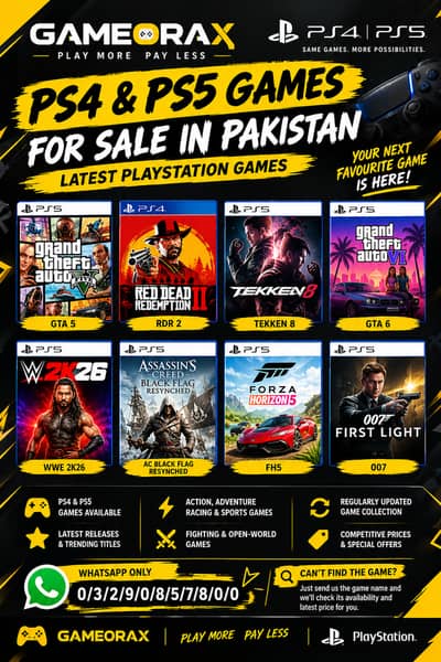 Buy PS4 & PS5 Games in Pakistan | Affordable PlayStation Games