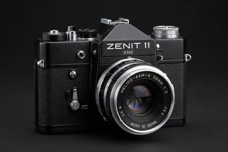 Zenit 11 + Helios 44M-4 58mm f/2 Lens - Vintage USSR Film Camera