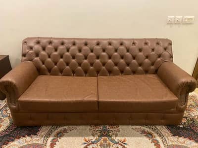 7-Seater Leather Sofa Set