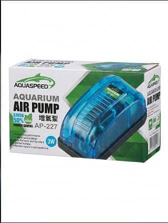 1 PCS Single Outlet Fish Aquarium Air Pump Oxygen Aerator Silent High Output 3W AP227 R6091