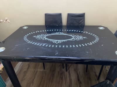Dining table with 6 chairs for sale