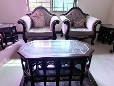 Used sofa set with tables