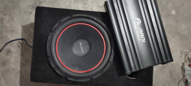 ALMAMI Woofer + RX650 4 Channel Amplifier for Sale