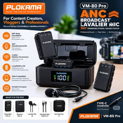Vloging Wireless ANC Mircrophone