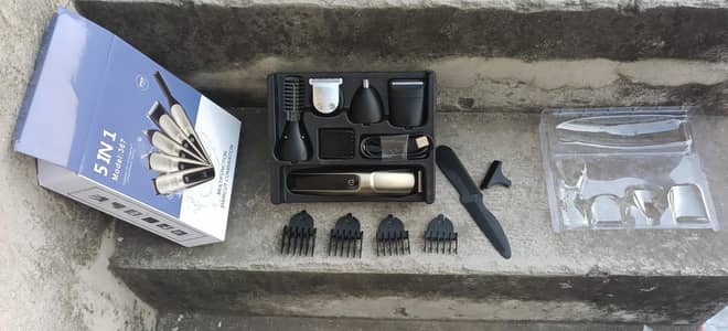 5-1 Professional Hair & Beard Trimmer Kit (Model-367) Like New!